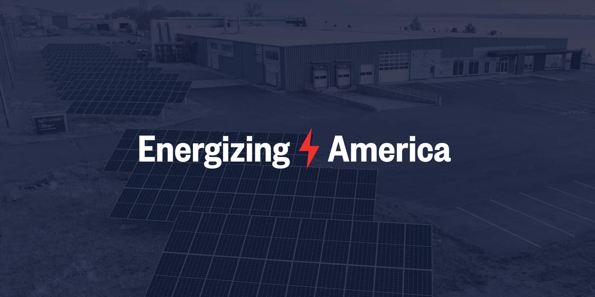 Energizing America Logo over dark background